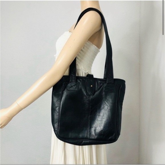 CLAVA America shoulder black leather bag - Picture 4 of 12